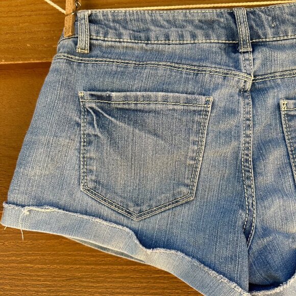 21 Denim Jorts Cuffed Jean Shorty Medium Blue Shorts Size 26 - Picture 8 of 8
